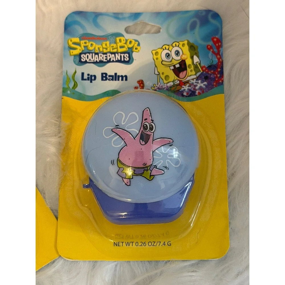 Nickelodeon SpongeBob SquarePants & Patrick Star Lip Balm Set 2pk 0.26oz NEW